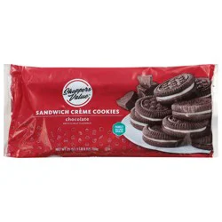Shoppers Value Chocolate Sandwich Creme Cookies, Family Size, 25 oz