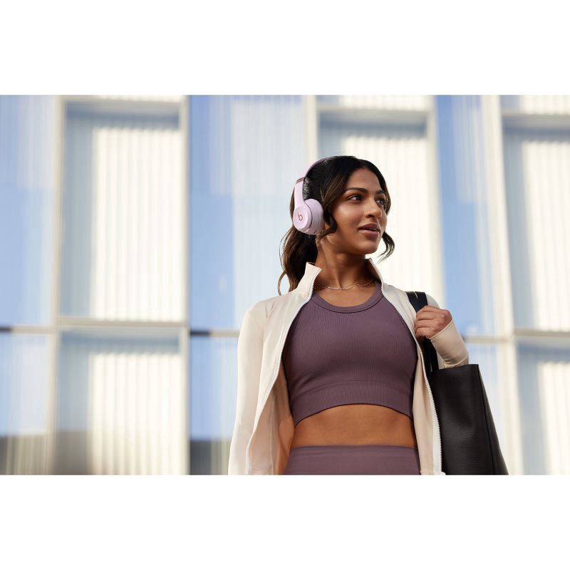 slide 6 of 9, Beats Solo 4 Bluetooth Wireless On-Ear Headphones - Cloud Pink, 1 ct