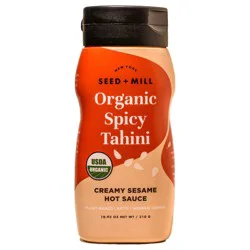 Seed and Mill Tahini Spicy Squeeze Bottle Organic - 10.93 oz