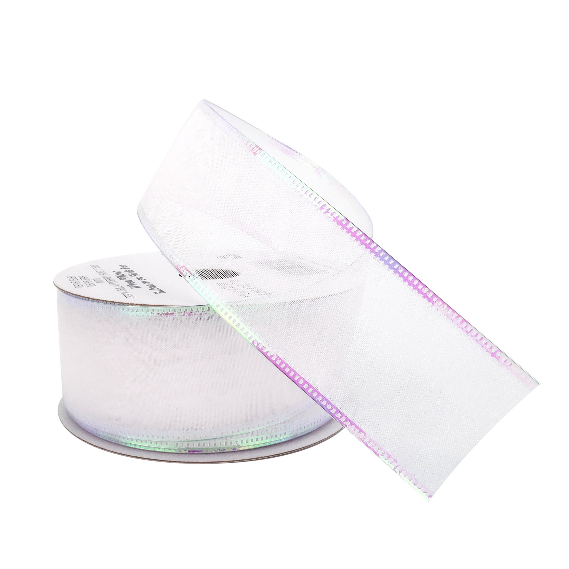 slide 4 of 4, 1.5" X 15yd. Sheer Wired Ribbon By Celebrate It Specialty, 1.5 in x 15 yd