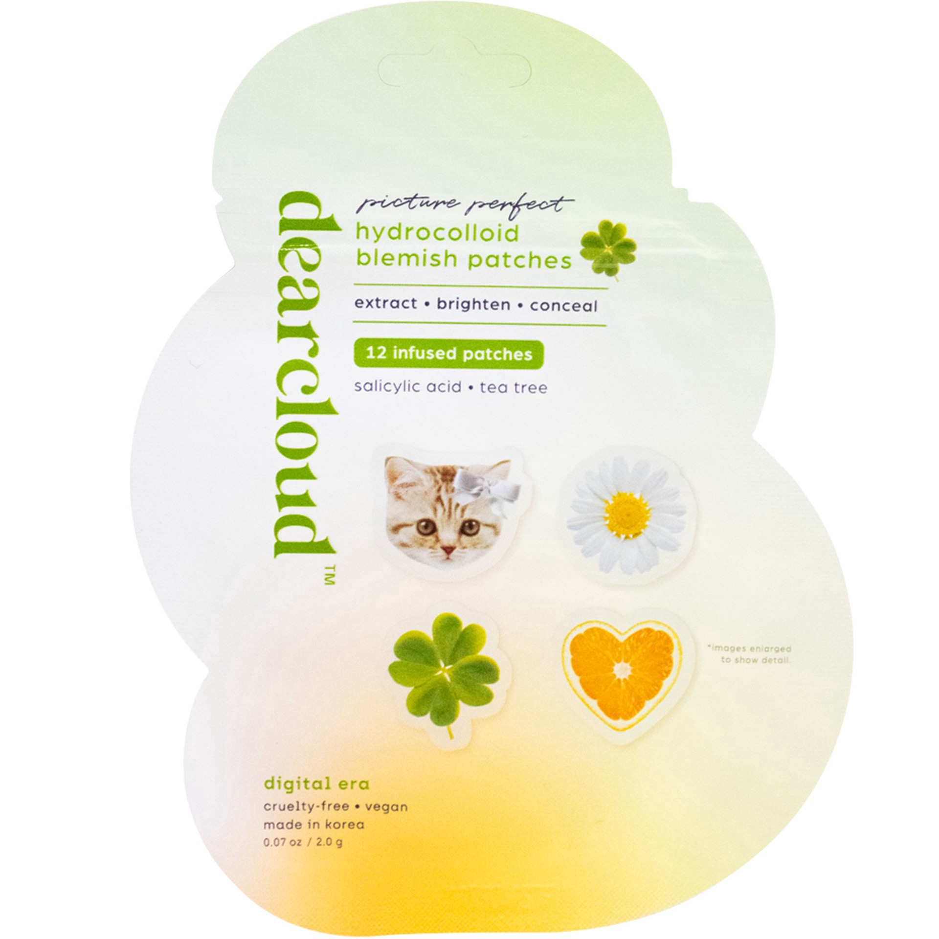 slide 1 of 1, Dearcloud Picture Perfect Hydrocolloid Digital Era Blemish Patches, 12 ct