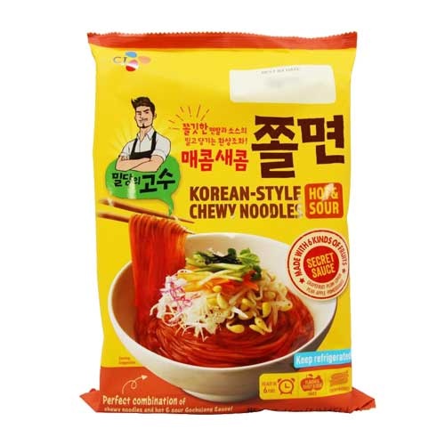 slide 1 of 1, CJ Korean Style Chewy Noodles, 16 oz