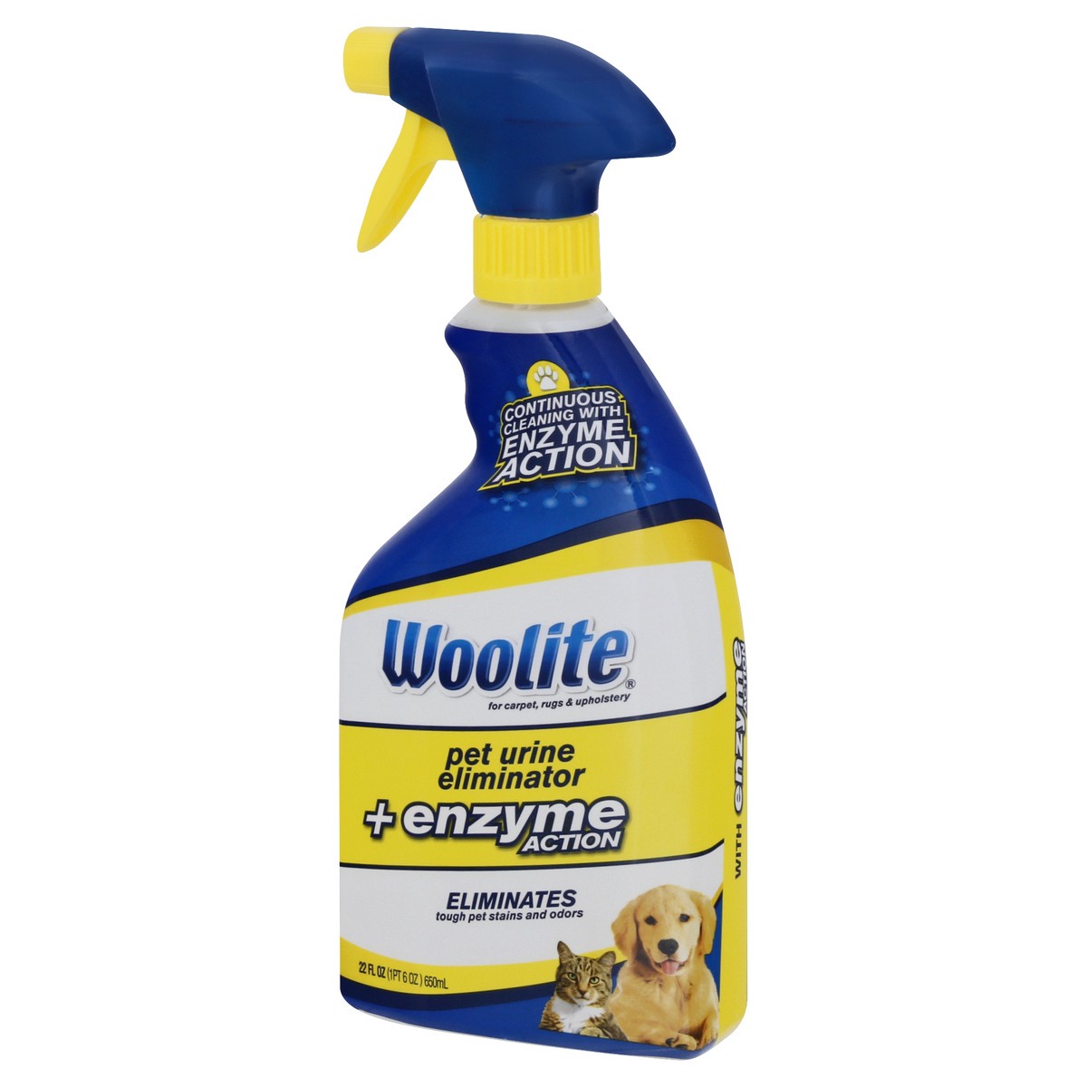 slide 2 of 10, Woolite Pet Urine Eliminator +Enzyme Action 22 oz, 22 oz