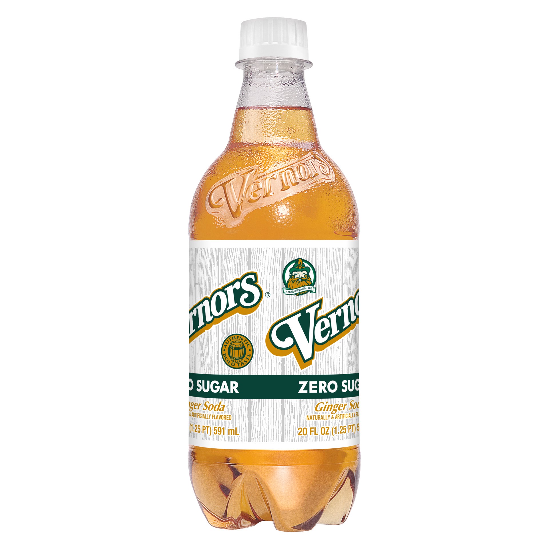 slide 5 of 5, Vernors Zero Sugar Ginger Soda, 20 fl oz bottle, 20 fl oz