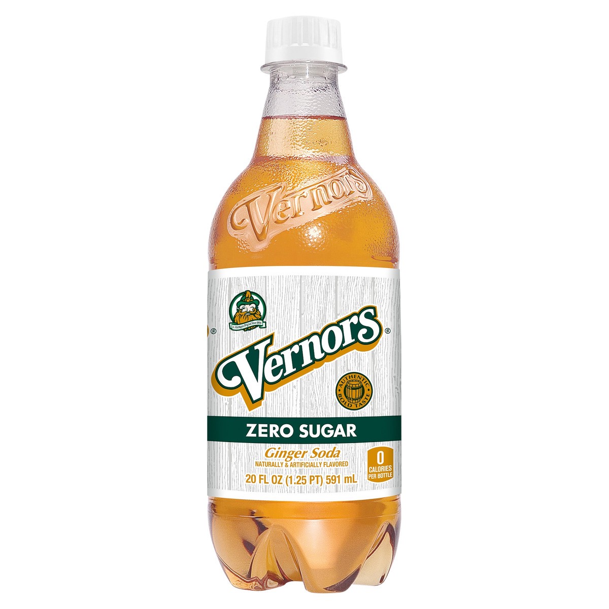 slide 1 of 5, Vernors Zero Sugar Ginger Soda, 20 fl oz bottle, 20 fl oz