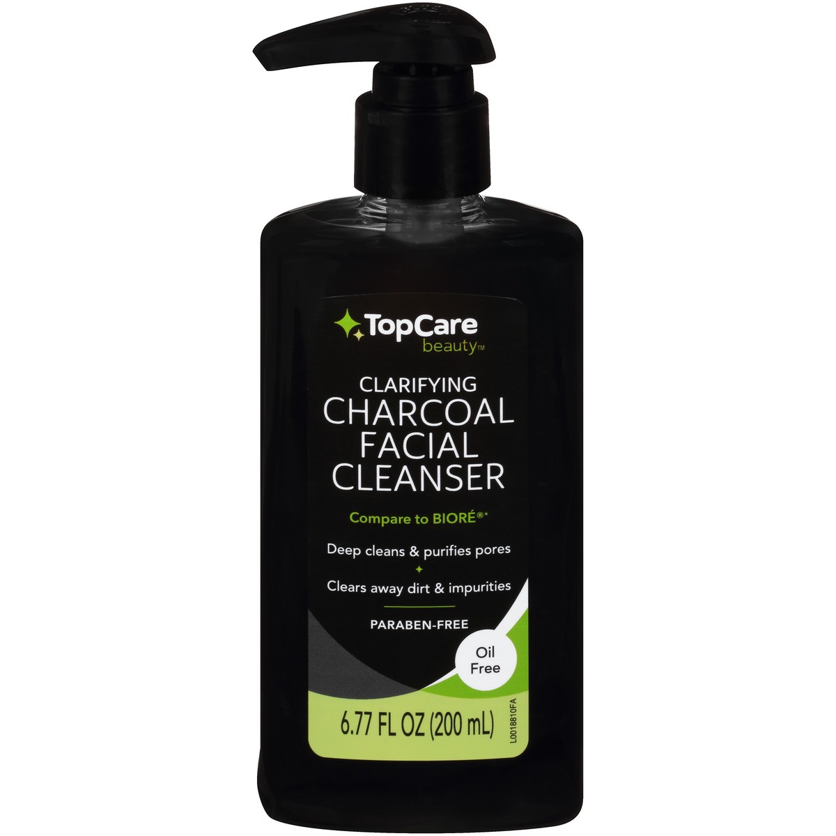 slide 1 of 9, TopCare Top Care TopCare Clarifying Charcoal Facial Cleanser, 6.77 fl oz