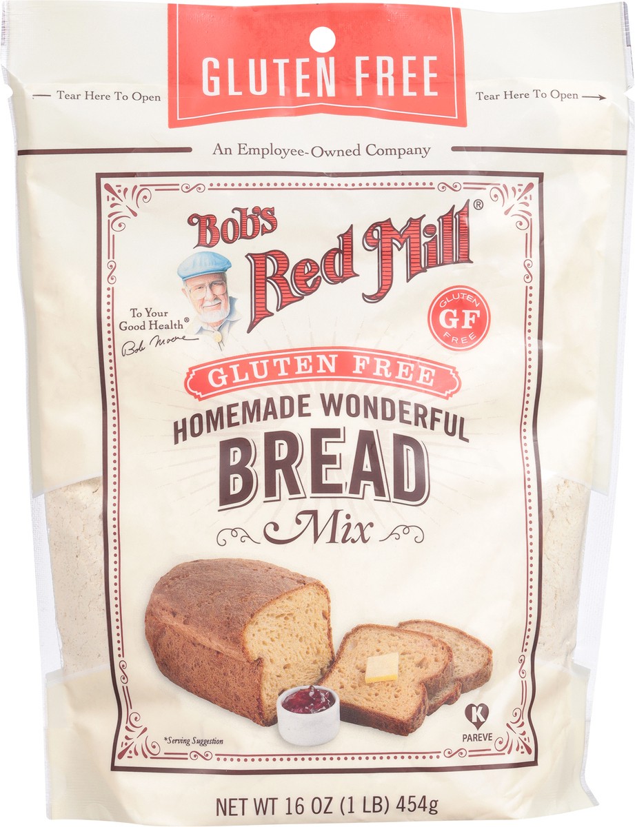 slide 9 of 9, Bob's Red Mill Gluten Free Homemade Wonderful Bread Mix 16 oz, 16 oz