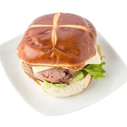 Roast Beef Pretzel Roll - 1/2 lb