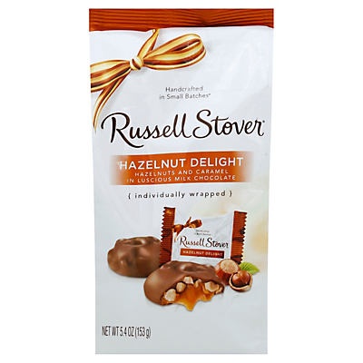 slide 1 of 7, Russell Stover Milk Chocolate Hazelnut Delight , 5.4 oz