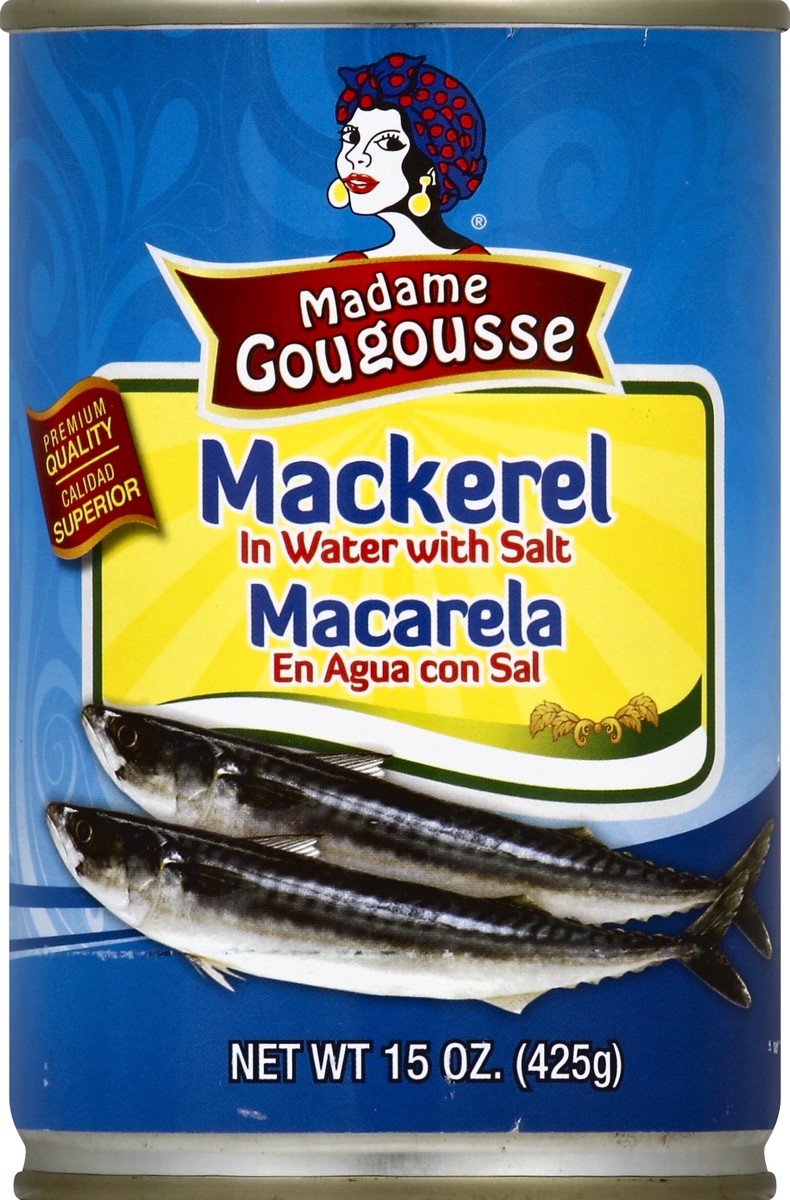 slide 1 of 1, Madame Gougousse Mackerel in Water with Salt, 15 oz