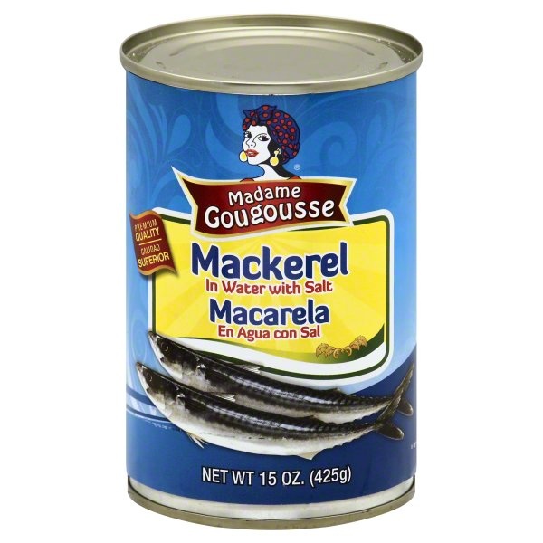 slide 1 of 1, Madame Gougousse Mackerel in Water with Salt, 15 oz