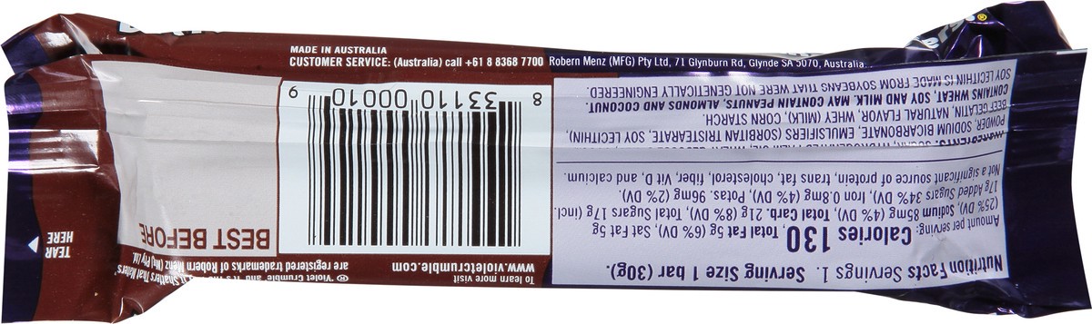 slide 5 of 9, Nestle Violet Crumble Dark Standard Bar, 1 ct