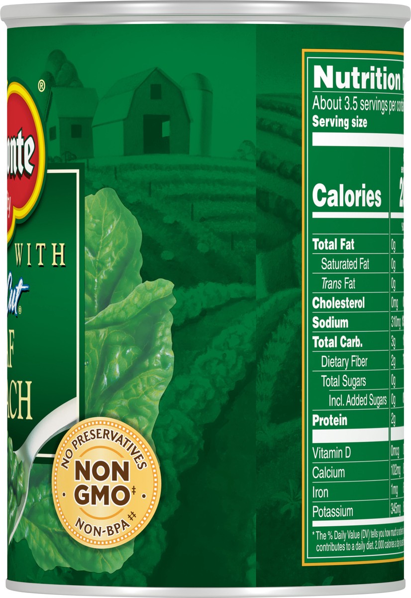 slide 6 of 7, Del Monte Fresh Cut Leaf Spinach 13.5 oz, 13.5 oz