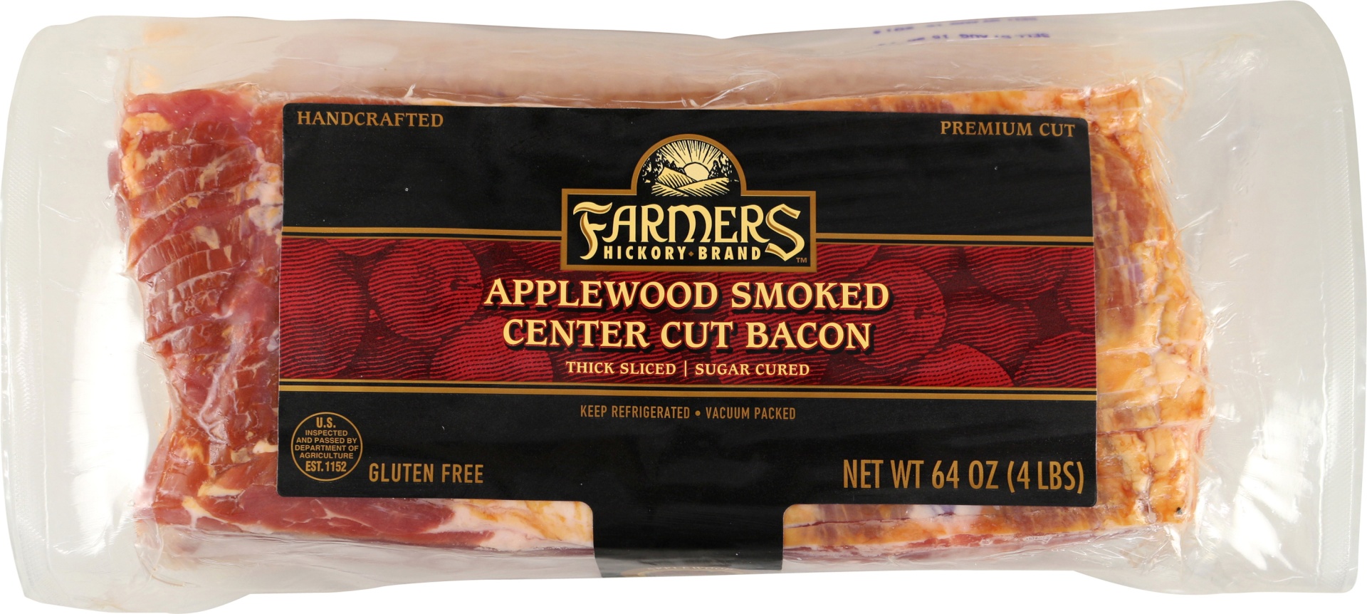 slide 1 of 1, Farmer's Applewood Smoked Bacon, 2 ct; 2 lb