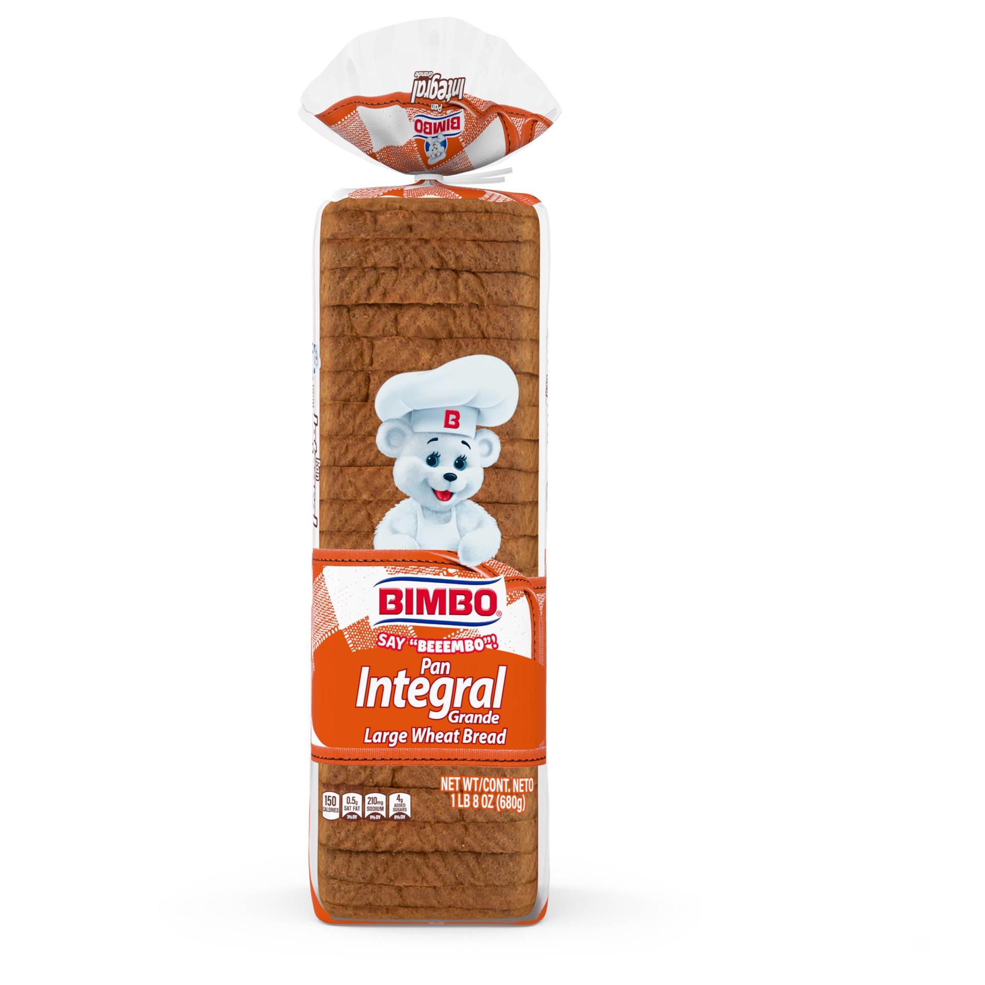 slide 1 of 7, Bimbo Pan Integral Grande Large Wheat Bread, 24 oz, 1 ct