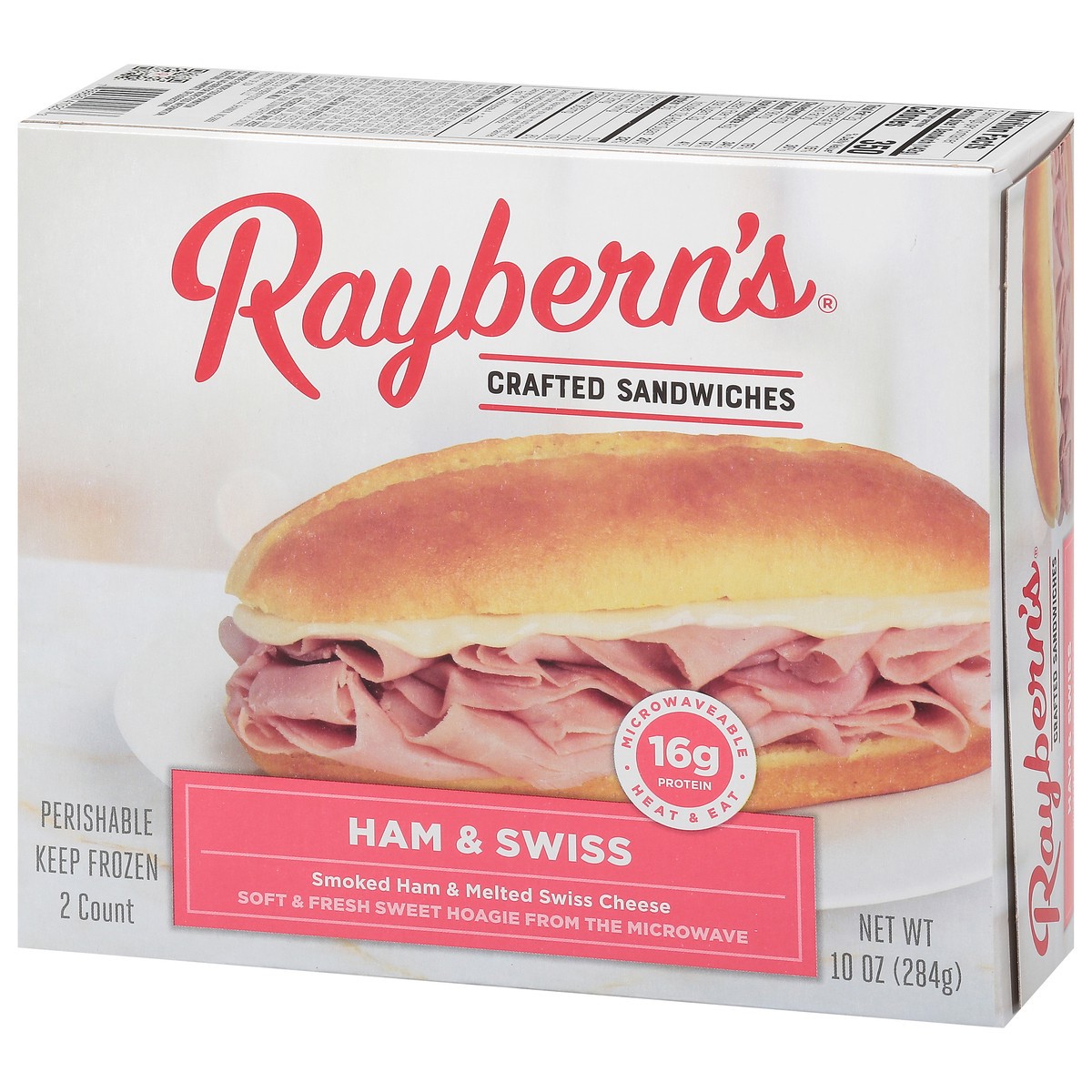 slide 9 of 16, Raybern's Crafted Ham & Swiss Sandwiches 2 ea, 2 ct