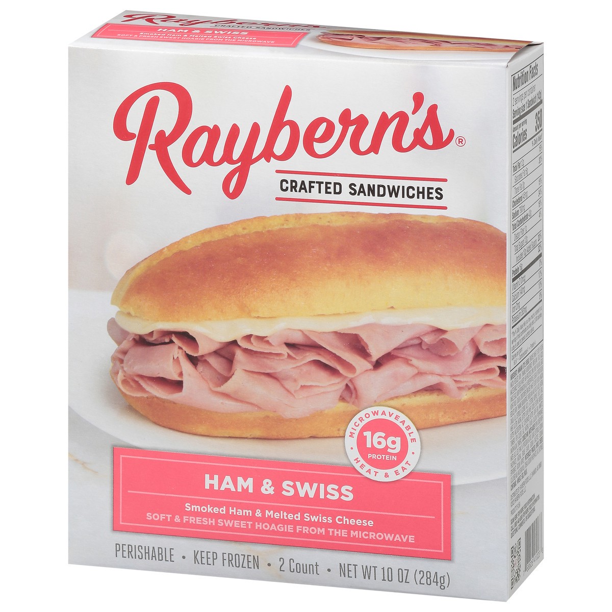 slide 5 of 16, Raybern's Crafted Ham & Swiss Sandwiches 2 ea, 2 ct