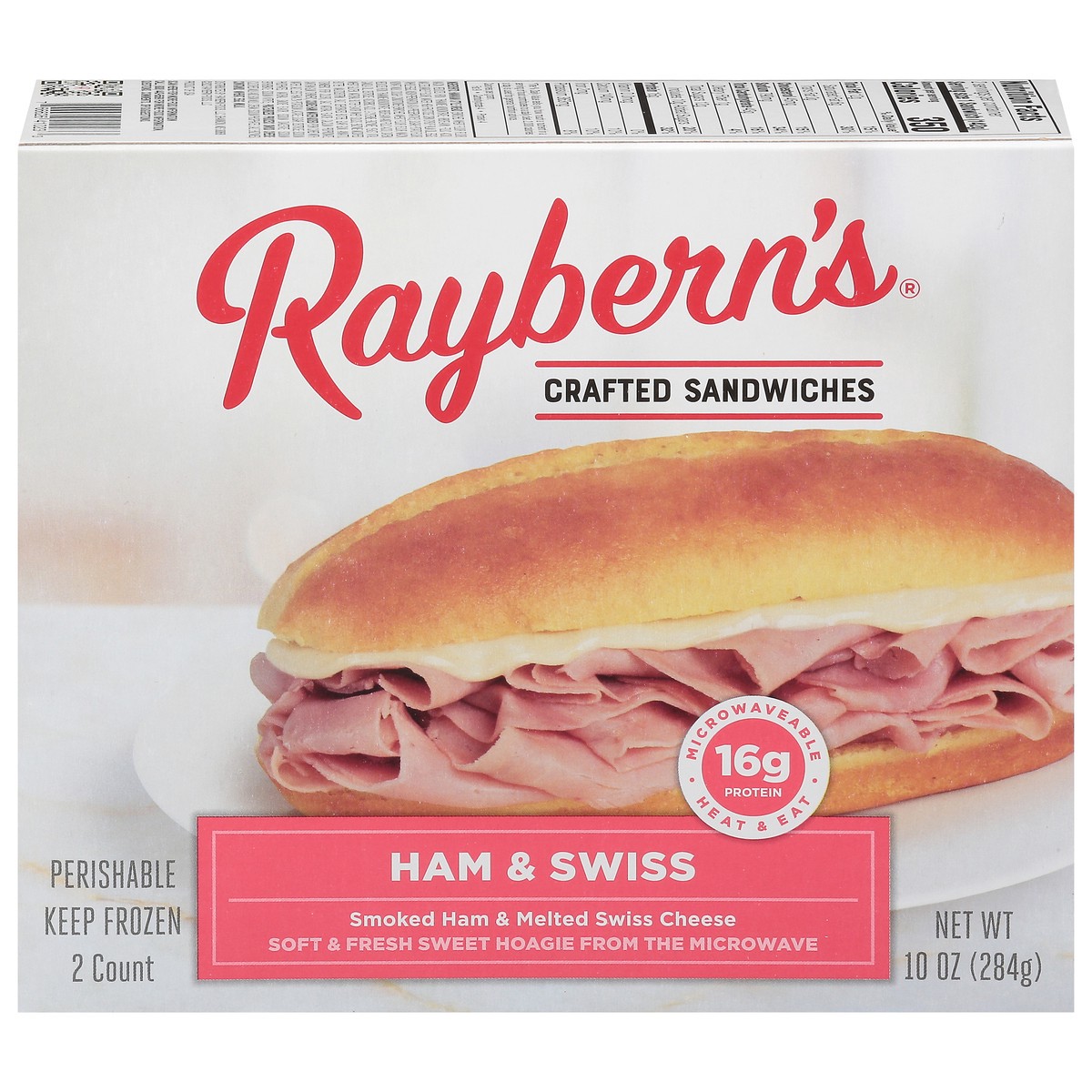 slide 4 of 16, Raybern's Crafted Ham & Swiss Sandwiches 2 ea, 2 ct