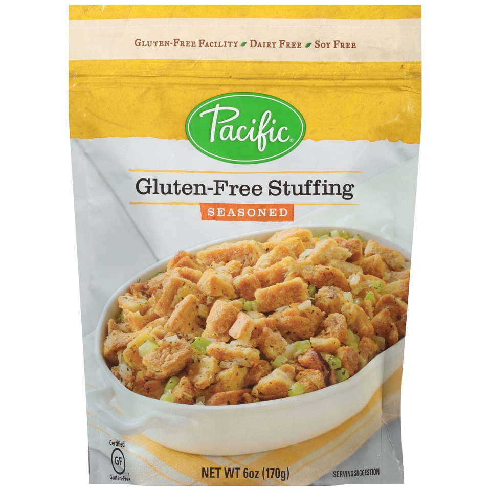 slide 1 of 1, Pacific Foods Of Oregon Inc Pacific Seasoned Gluten Free Stuffing, 6 oz
