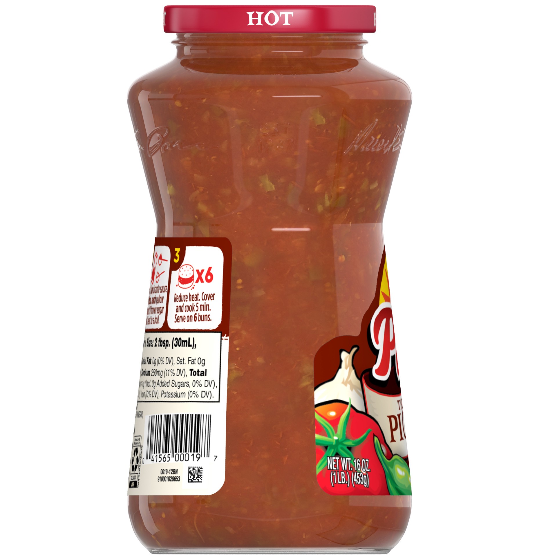 slide 2 of 5, Pace Hot Picante Sauce, 16 oz Jar, 16 oz