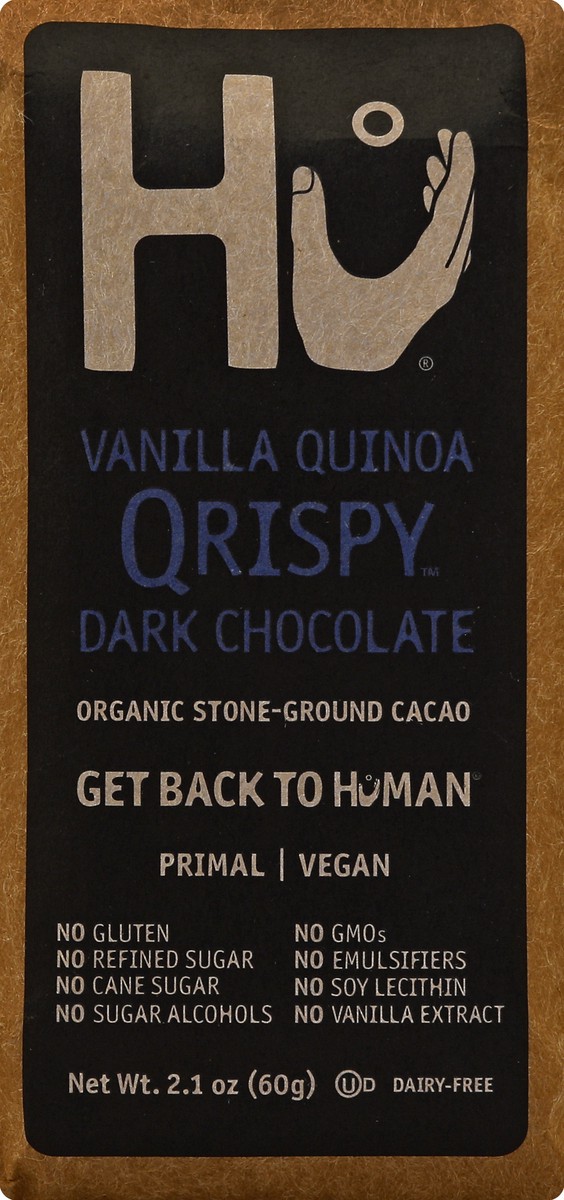 slide 5 of 5, Hu Vanilla Crunch Dark Chocolate 2.1 oz, 2.1 oz