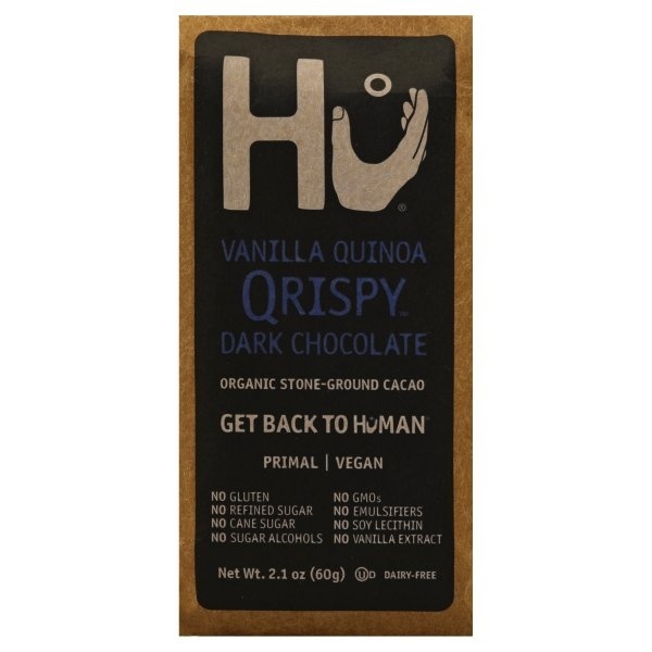 slide 1 of 5, Hu Vegan Vanilla Quinoa Qrispy Dark Chocolate Bar, 2.1 oz