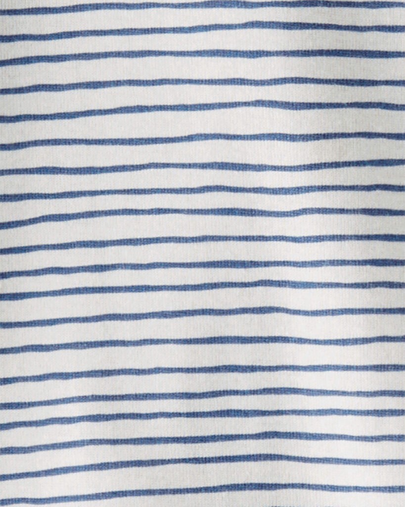 slide 6 of 6, Littleplanet Baby 3-Pack Organic Cotton Rib Bodysuits Deep Sea Print, Painterly Stripes NB, 1 ct