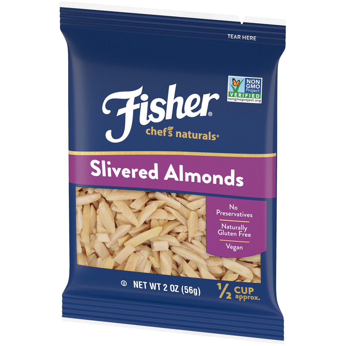 slide 2 of 14, Fisher Slivered Almonds, 2 oz