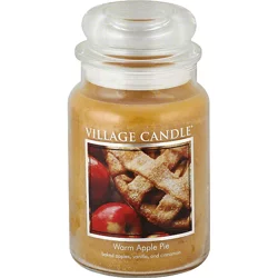 Village Candle Warm Apple Pie Premium Jar Candle - 26 oz