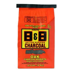 B & B Natural Oak Charcoal Briquets