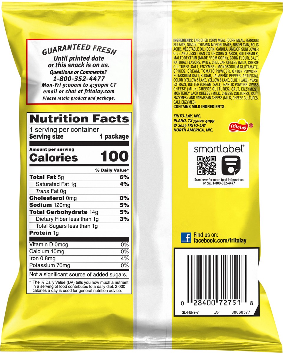 slide 5 of 9, Funyuns Onion Flavored Rings Spicy Queso Flavored 3/4 Oz, 0.75 oz