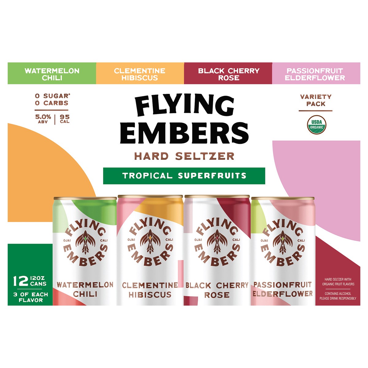 slide 1 of 10, Flying Embers Hard Seltzer Variety, 12 ct; 12 fl oz