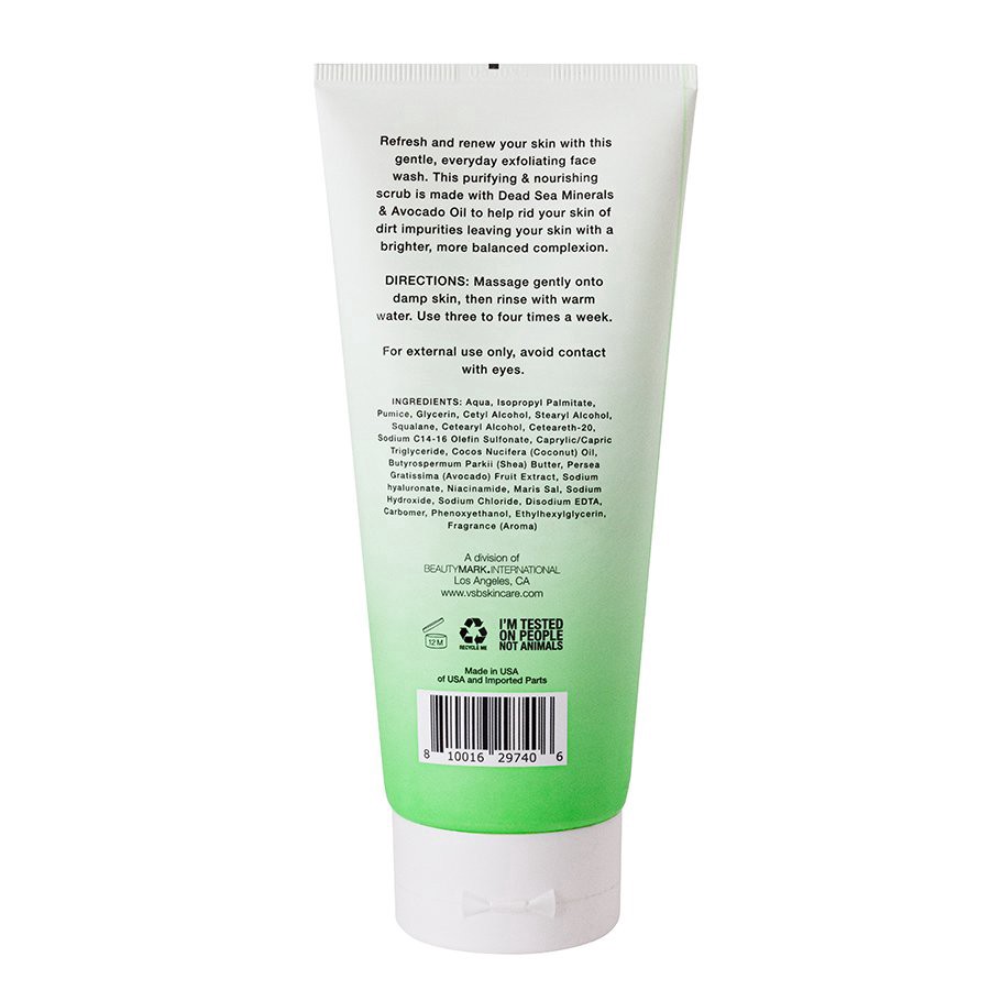 slide 1 of 1, Vitamins and Sea Beauty Dead Sea Minerals Avocado Face Scrub, 5.1 oz