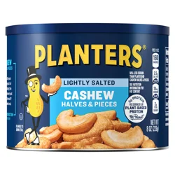 Planters Halves & Pieces Lightly Salted Cashew 8 oz