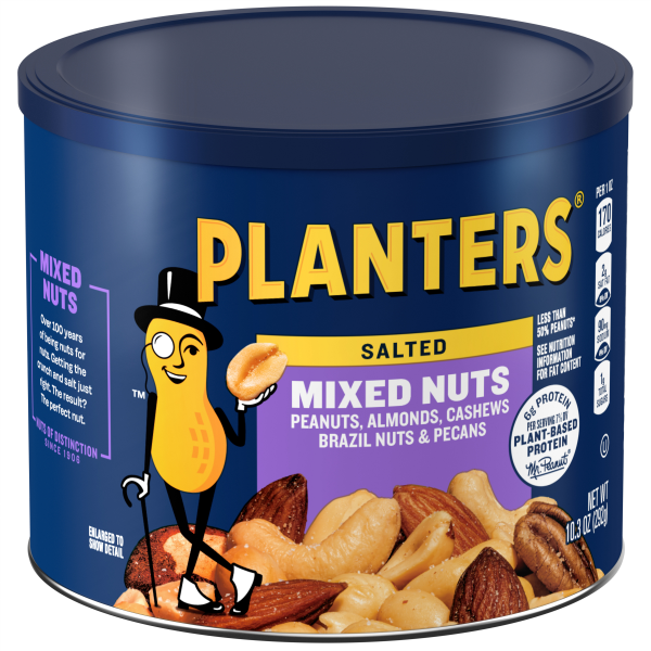 slide 19 of 29, Planters Salted Mixed Nuts 10.3 oz, 10.3 oz