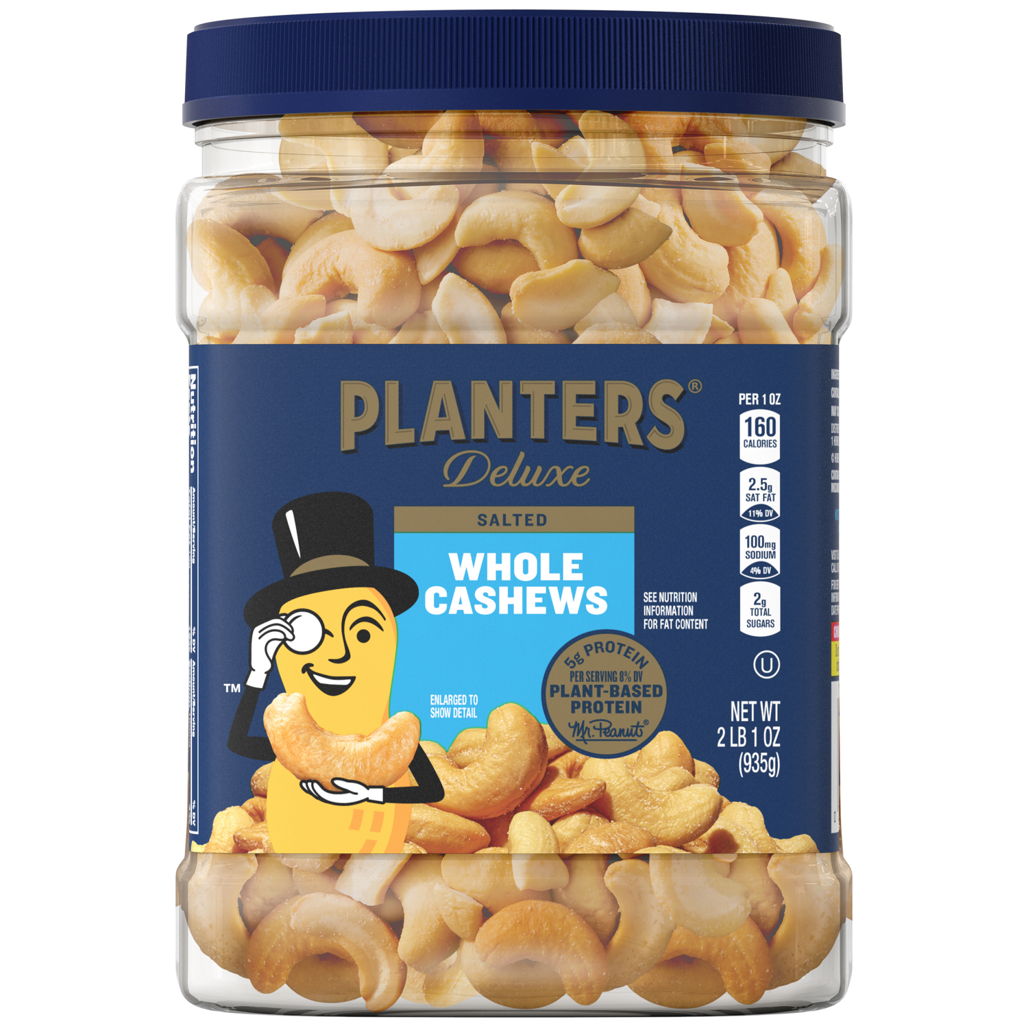 slide 1 of 4, Planters Deluxe Whole Salted Cashews 33 oz, 33 oz