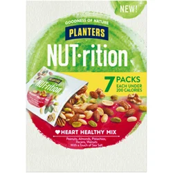 Planters NUT-rition Heart Healthy Mix with Walnuts, 7 ct - 7.5 oz Box