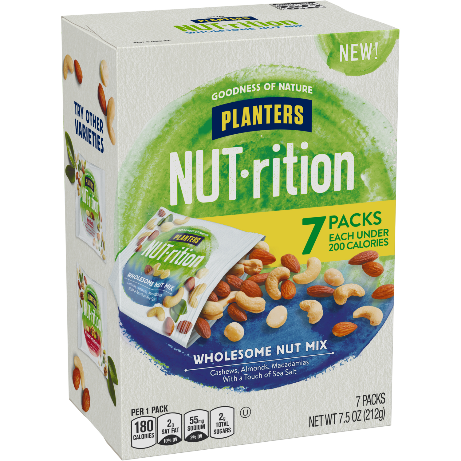 slide 3 of 4, Planters Nut-Rition Nut Mix Wholesome - 6-1.25 Oz, 1 ct