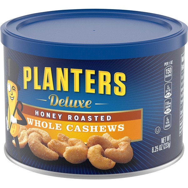 slide 4 of 17, Planters Deluxe Cashews Honey Roasted, 6 ct