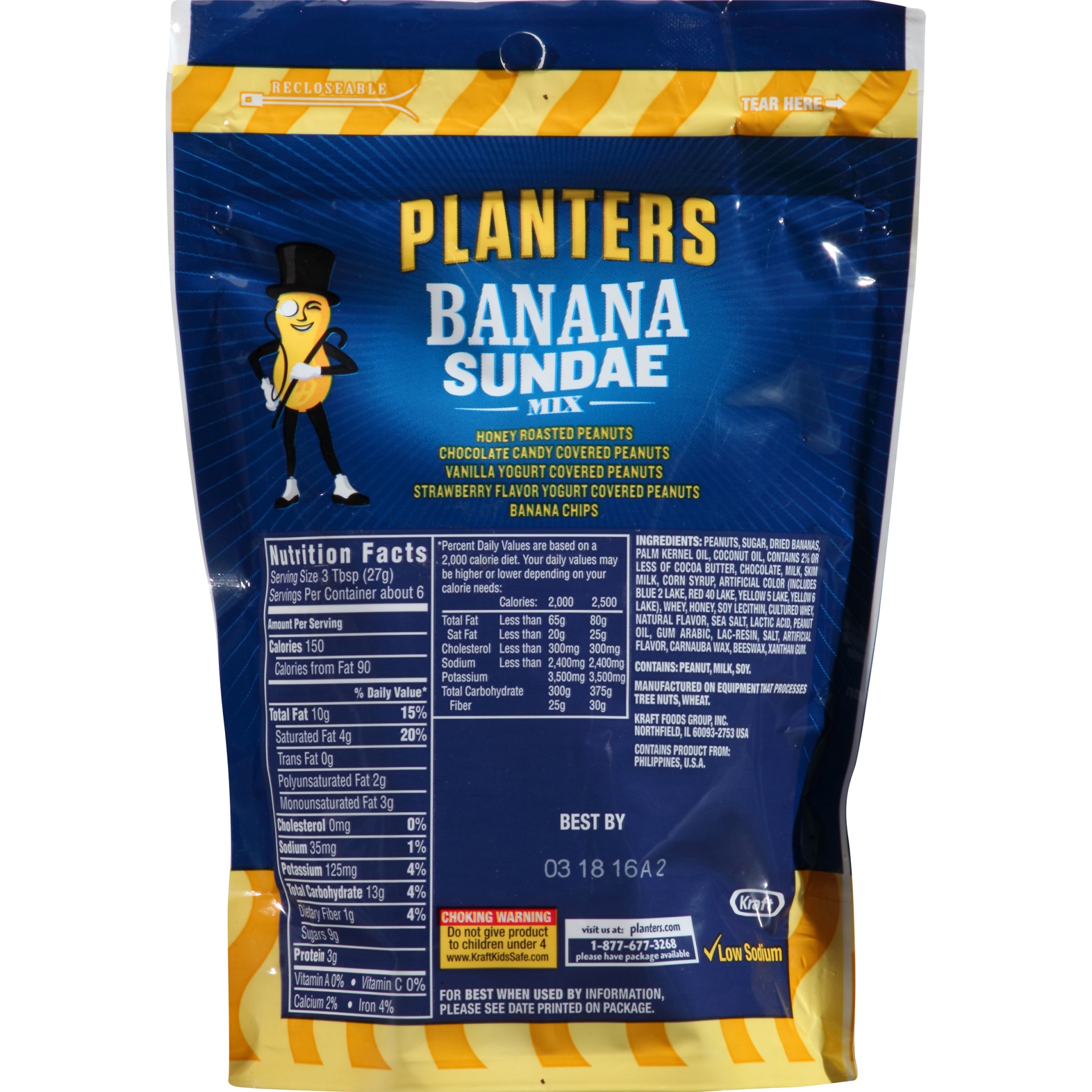 slide 3 of 5, Planters Banana Sundae Dessert Mix, 6 oz