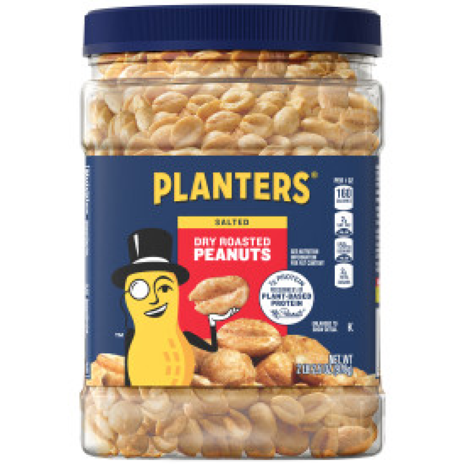 slide 1 of 4, Planters Salted Dry Roasted Peanuts 34.5 oz, 34.5 oz