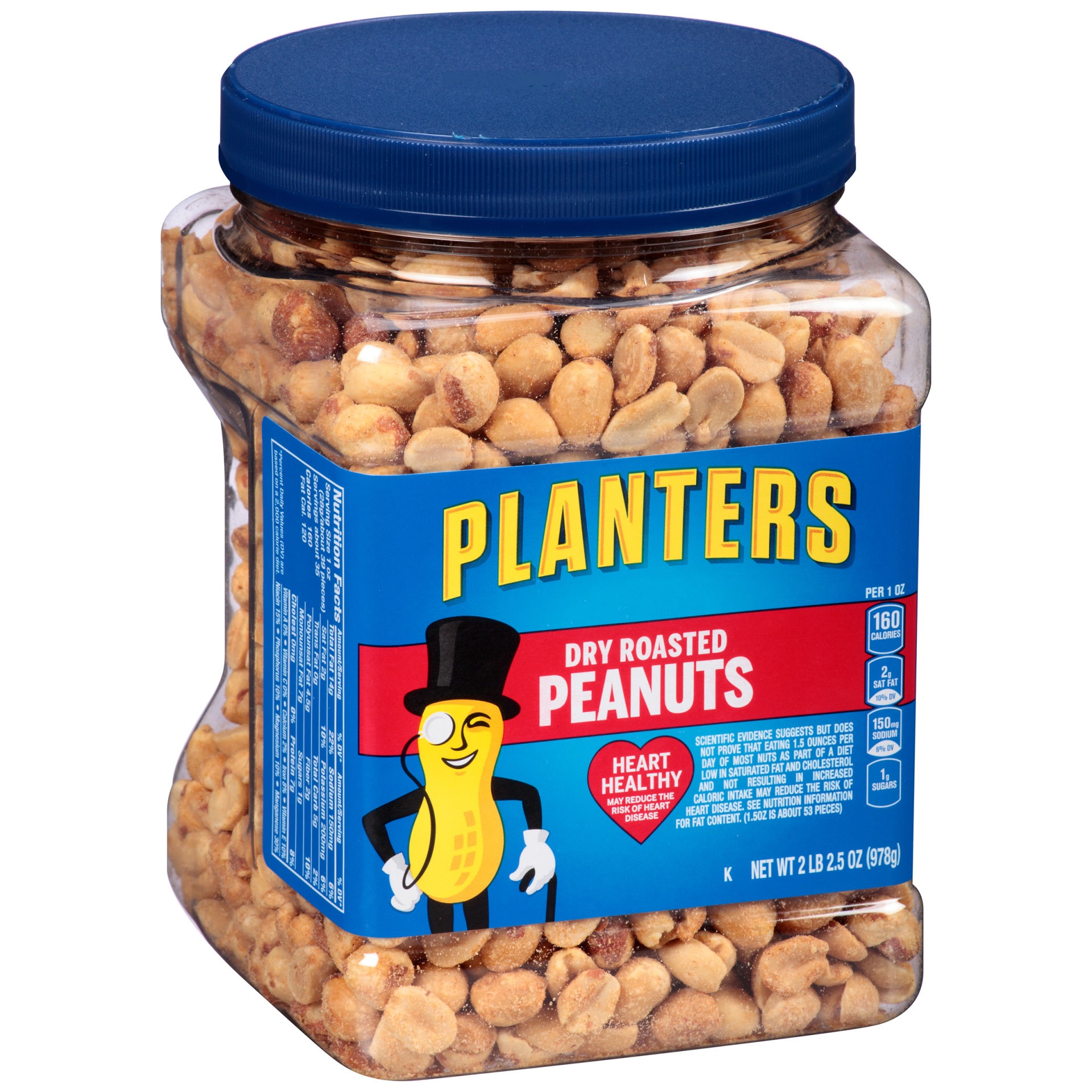 slide 12 of 13, Planters Salted Dry Roasted Peanuts 34.5 oz, 34.5 oz