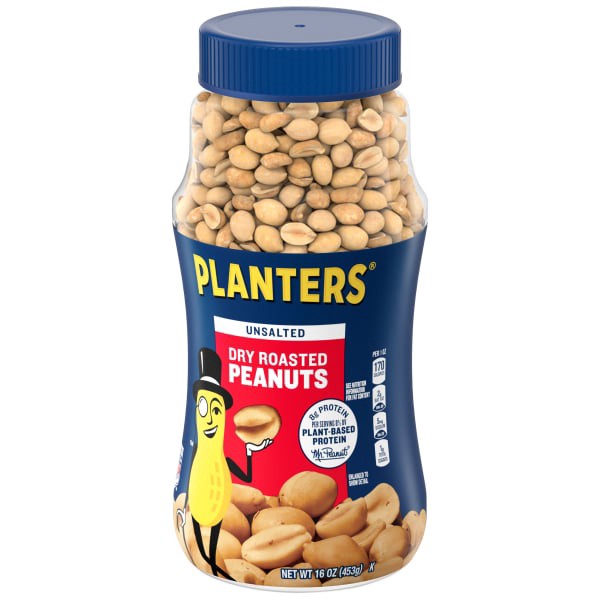 slide 11 of 29, Planters Dry Roasted Unsalted Peanuts 16 oz, 16 oz