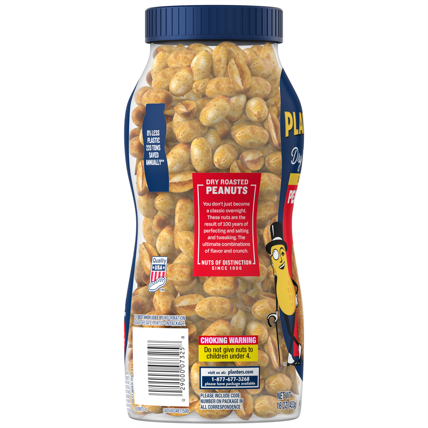 slide 2 of 6, Planters Dry Roasted Salted Peanuts 16 oz, 16 oz