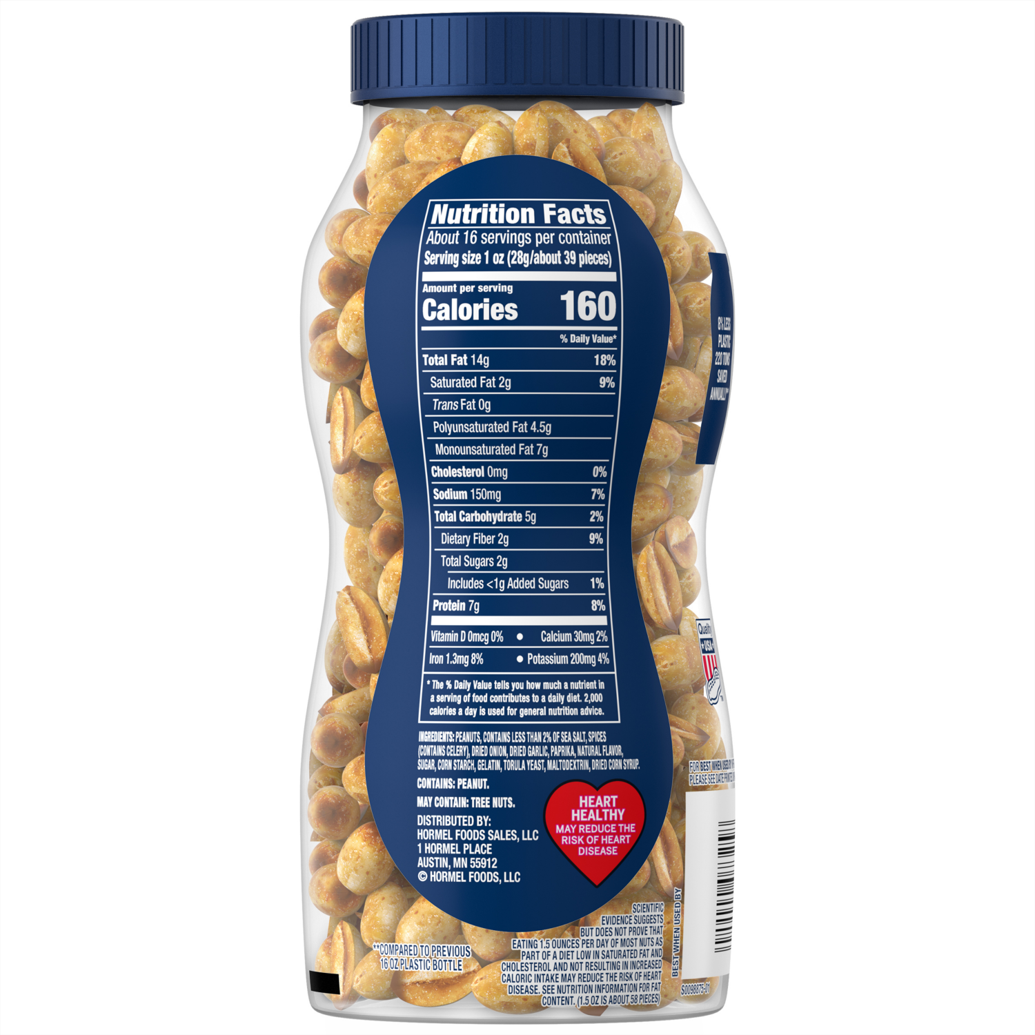 slide 3 of 6, Planters Dry Roasted Salted Peanuts 16 oz, 16 oz