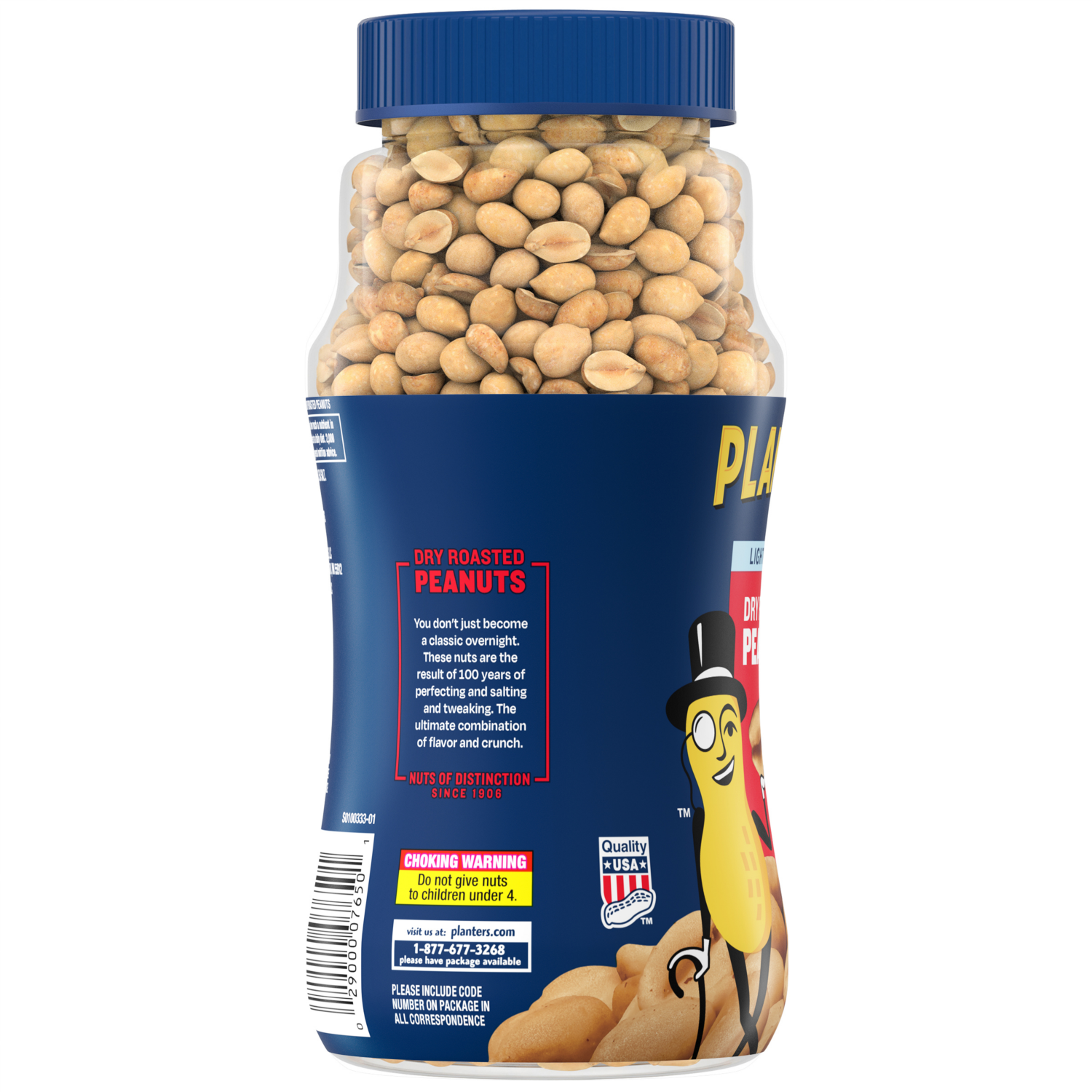 slide 3 of 7, Planters Dry Roasted Lightly Salted Peanuts 16 oz, 16 oz