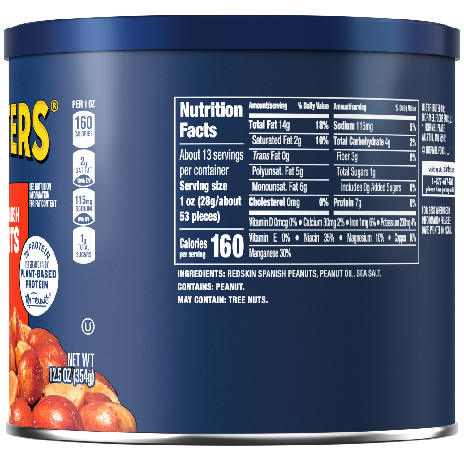 slide 2 of 4, Planters Redskin Spanish Peanuts 12.5 oz, 12.5 oz