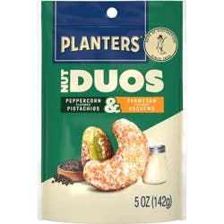 Planters Nut Duos Peppercorn/Parmesan Flavored Pistachios & Cashews 5 oz