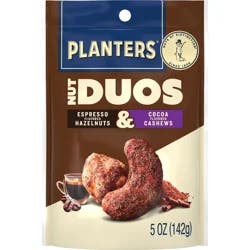 Planters Nut Duos Espresso/Cocoa Flavored Hazelnut & Cashews 5 oz