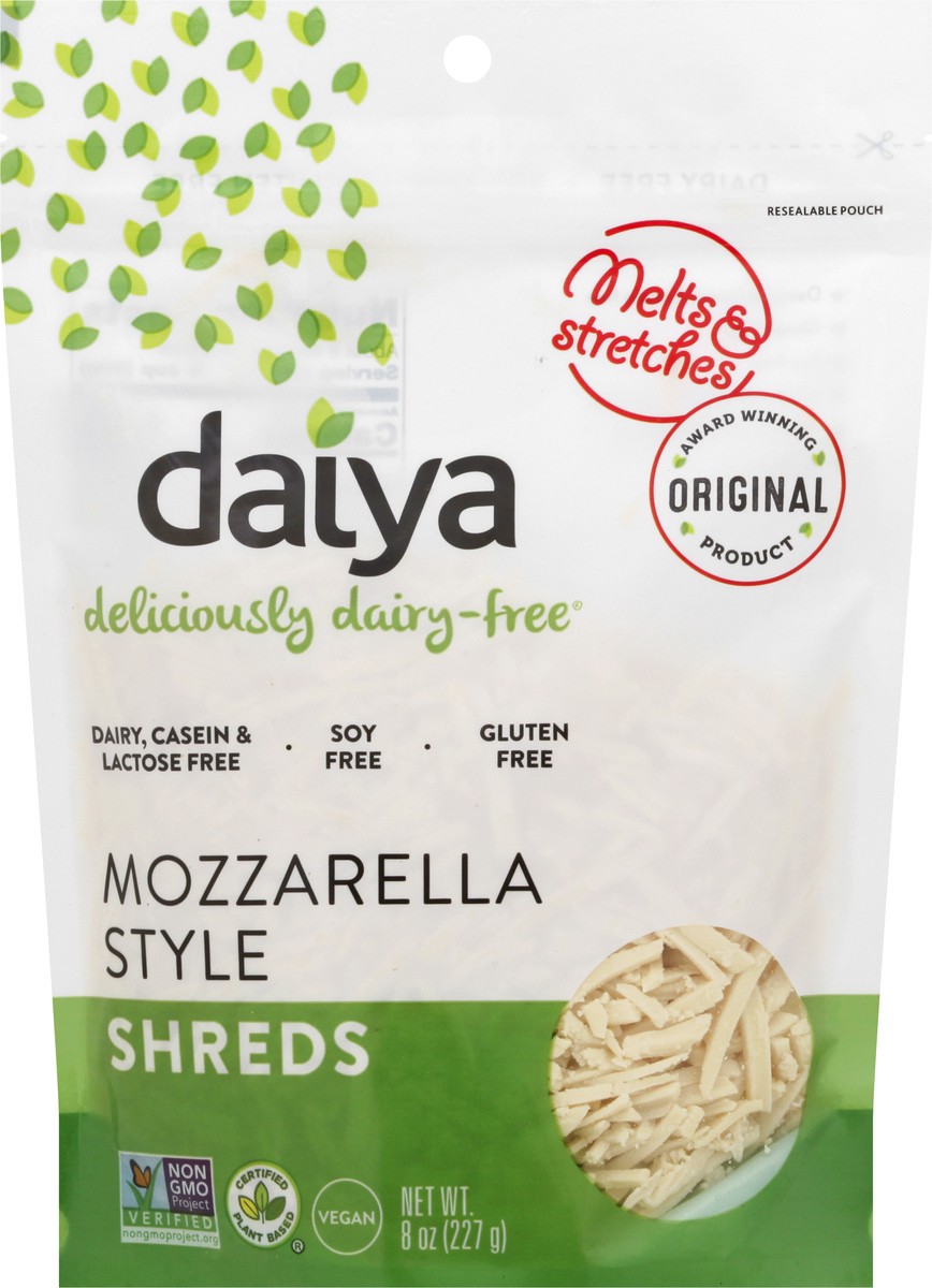 slide 7 of 9, Daiya Mozzarella Style Shreds 8 oz, 8 oz